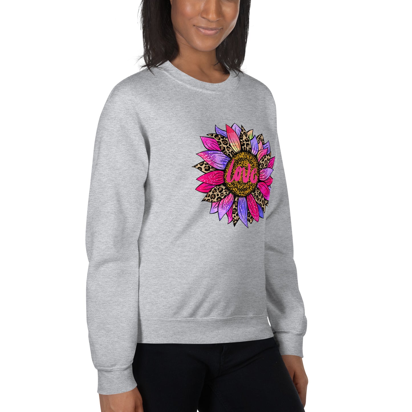 Love Bright Flower Petals Unisex Sweatshirt