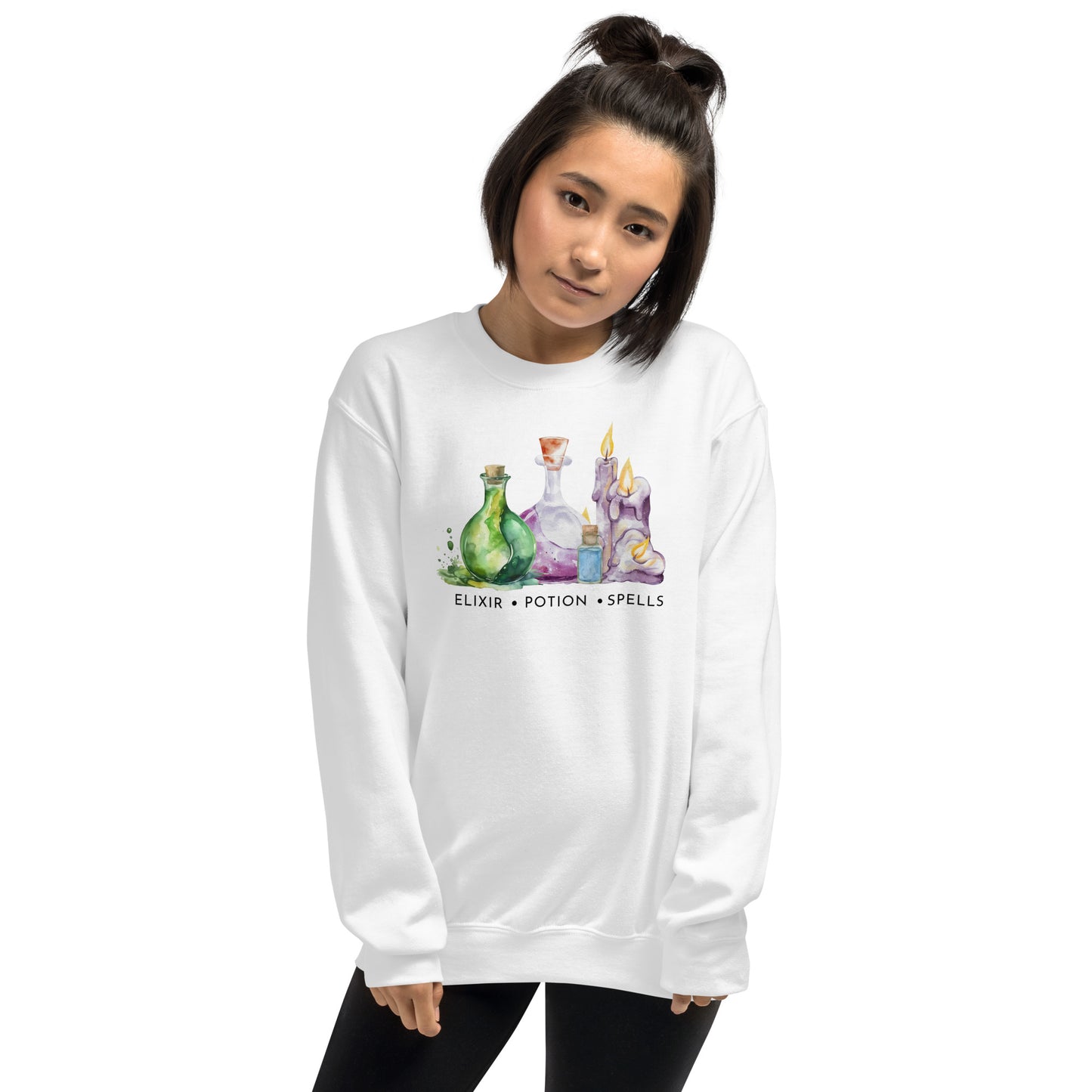 Potion, Elixirs and Spells Halloween Fall Crewneck Unisex Sweatshirt