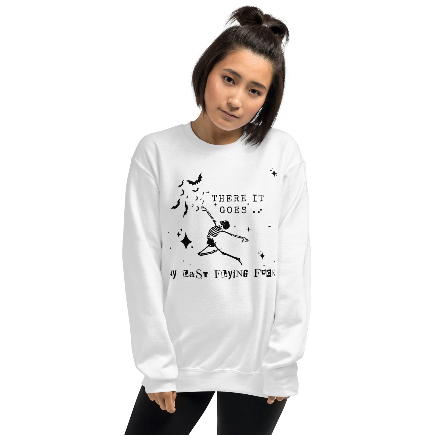 There it Goes, My Last Flying Fk Crewneck Halloween Fall Unisex Sweatshirt