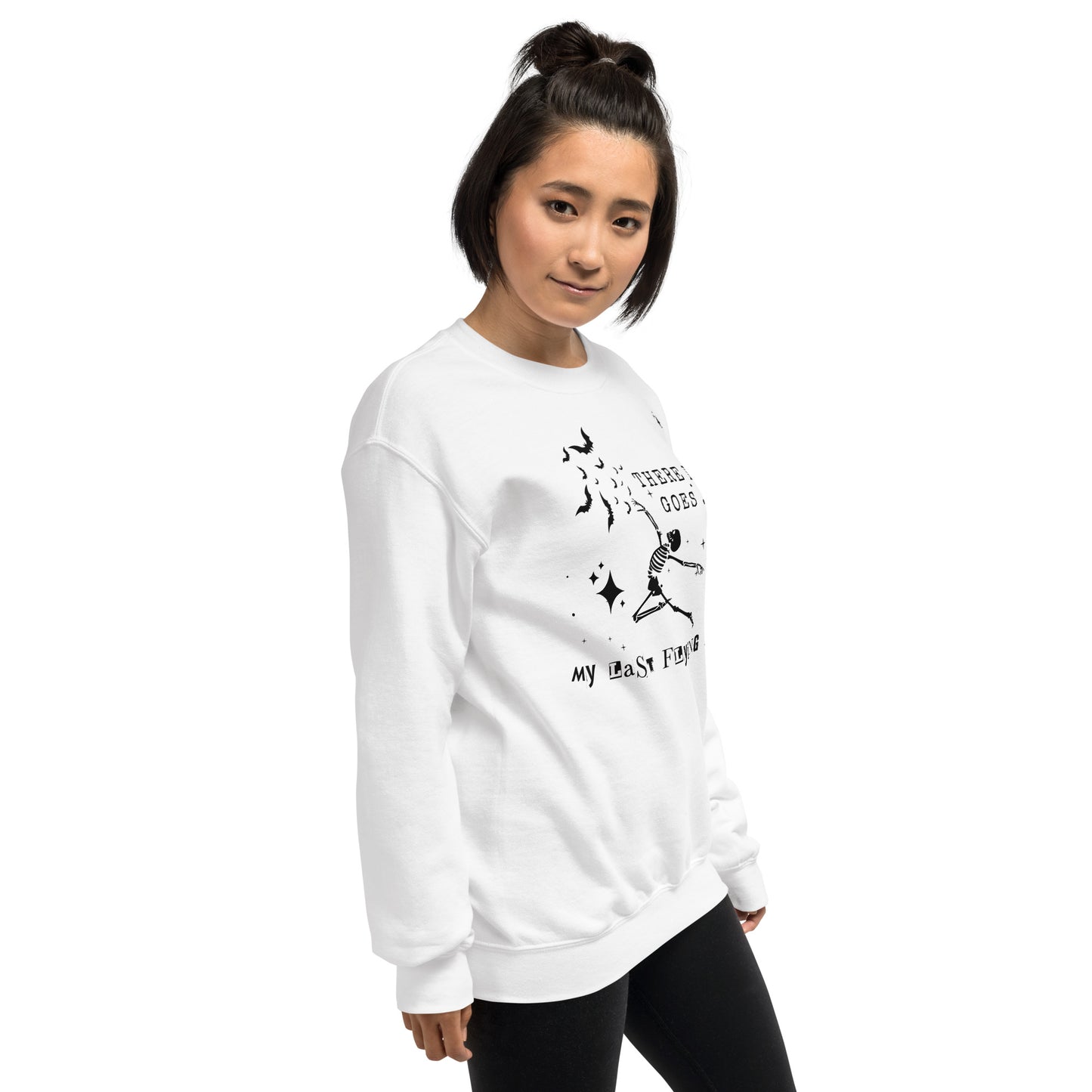 There it Goes, My Last Flying Fk Crewneck Halloween Fall Unisex Sweatshirt