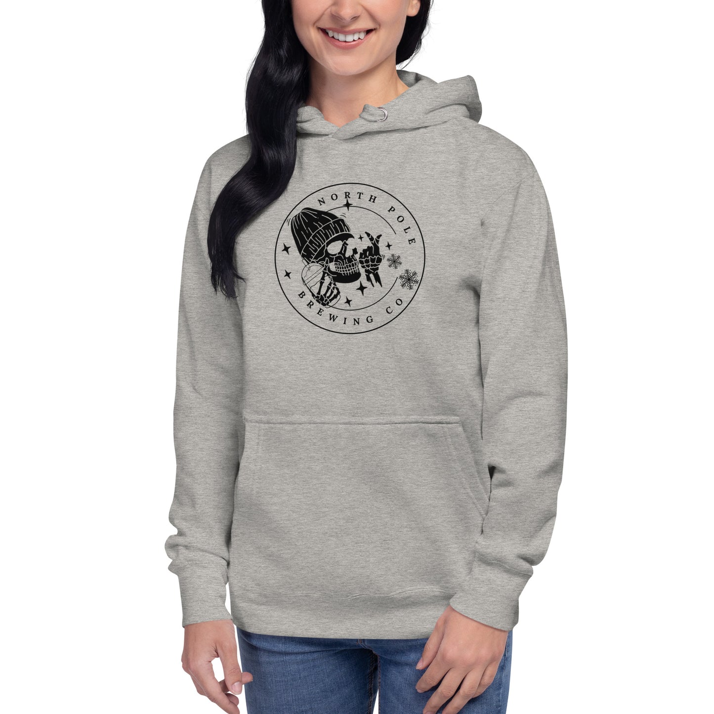 North Pole Brewing Company Premium Skeleton Skull Coffee Unisex Hoodie