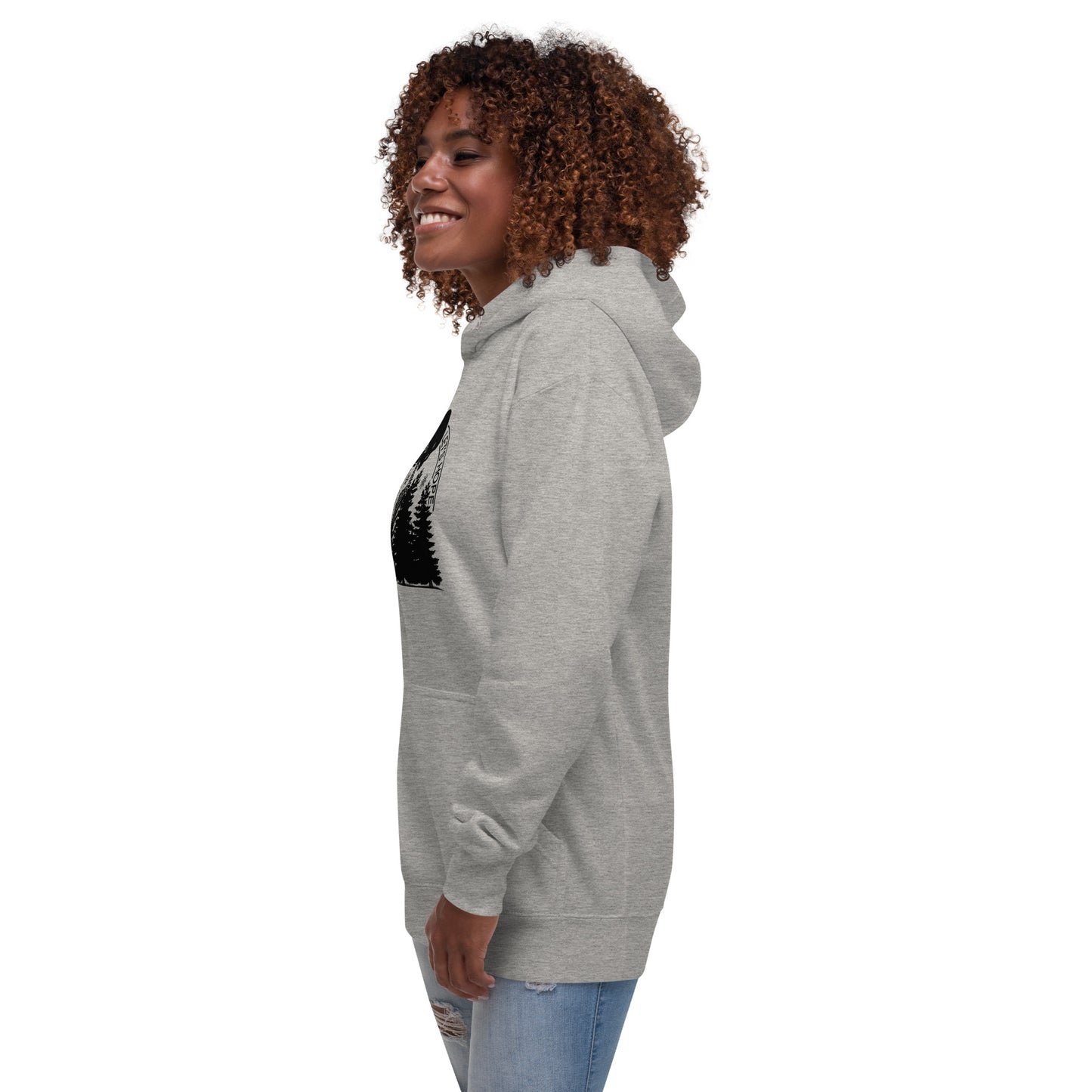 Lets Hope Spruce Tree Skeleton Praying Sarcastic Winter Christmas Unisex Hoodie