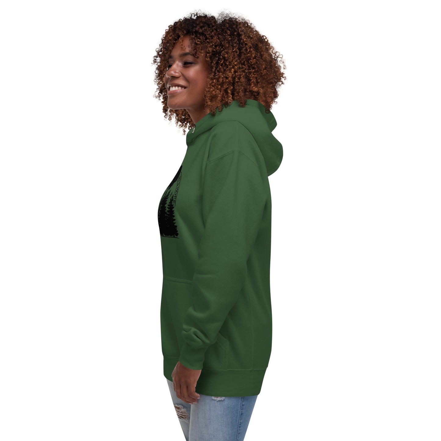 Lets Hope Spruce Tree Skeleton Praying Sarcastic Winter Christmas Unisex Hoodie
