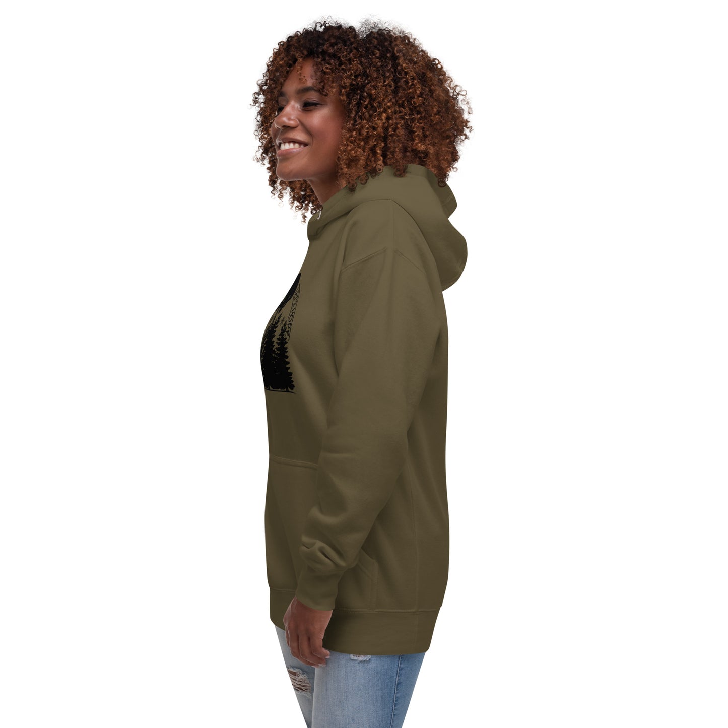 Lets Hope Spruce Tree Skeleton Praying Sarcastic Winter Christmas Unisex Hoodie