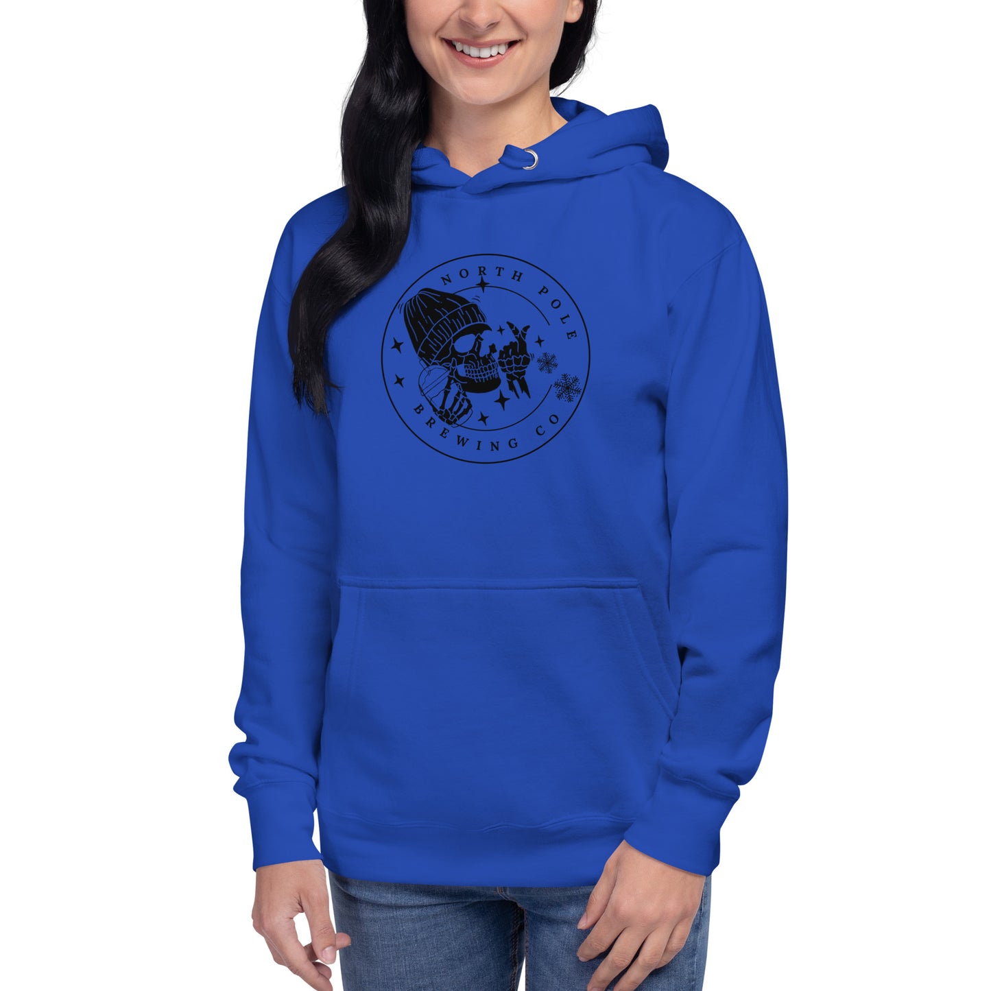 North Pole Brewing Company Premium Skeleton Skull Coffee Unisex Hoodie