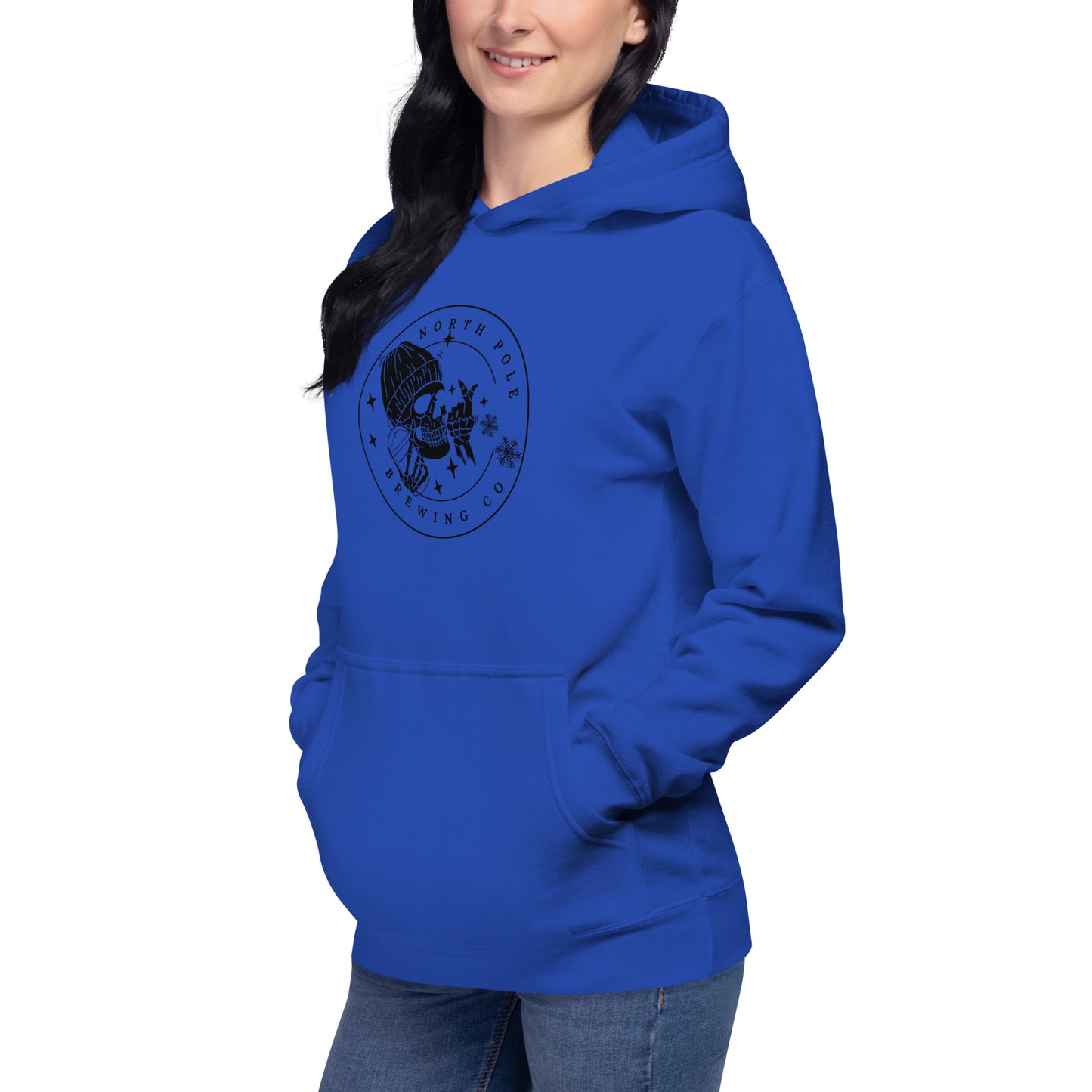 North Pole Brewing Company Premium Skeleton Skull Coffee Unisex Hoodie