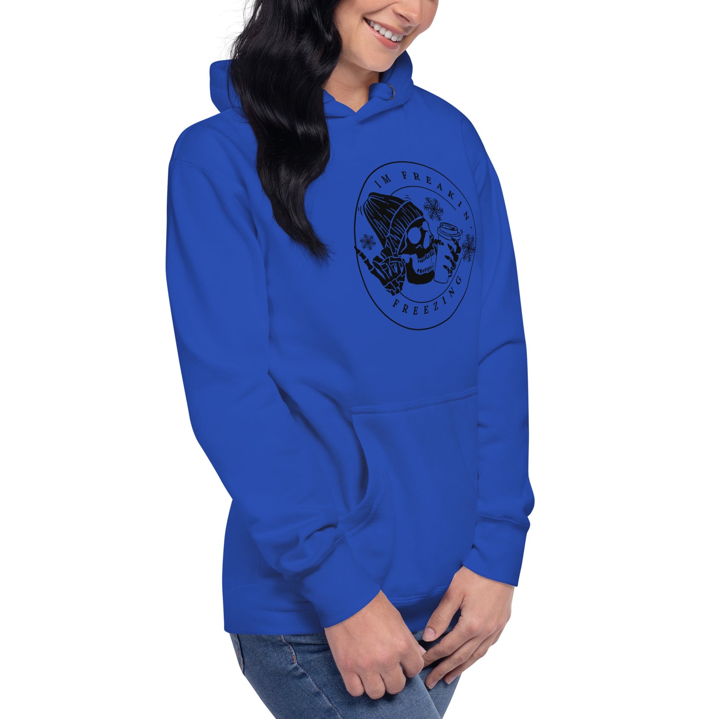 I'm Freaking Freezing Skeleton Skull Coffee Trending Unisex Hoodie