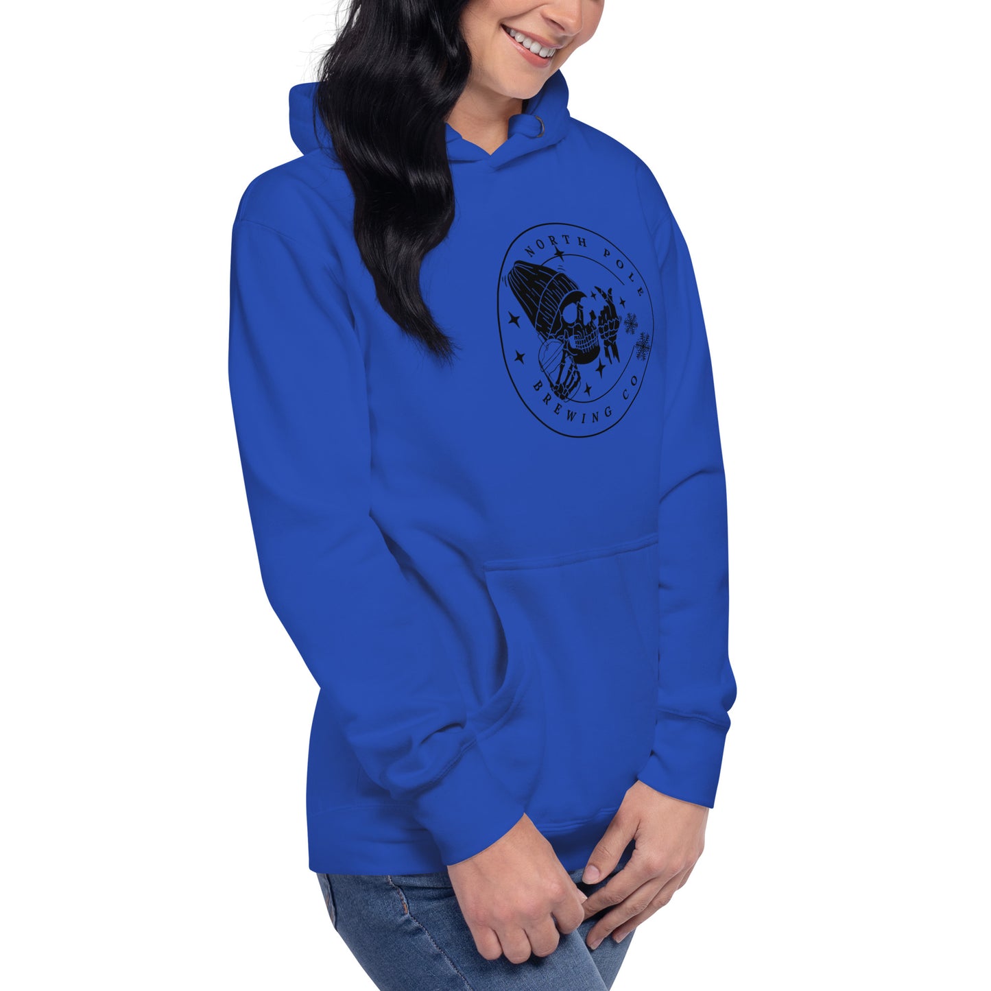 North Pole Brewing Company Premium Skeleton Skull Coffee Unisex Hoodie
